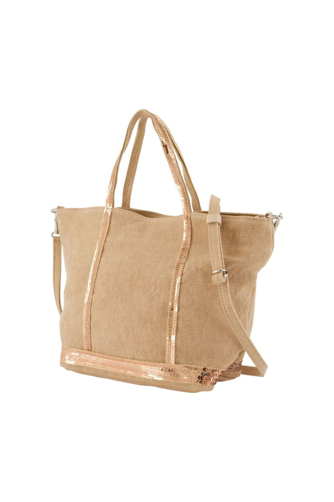 Vanessa Bruno-Einkaufstasche S - Vanessa Bruno - Leinen - Rosa-Taschen-Black-Deal-Outlet-by-ARCHIVIST