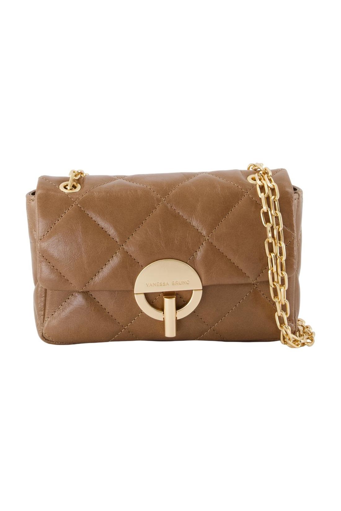 Vanessa Bruno-Moon Medium Schultertasche - Vanessa Bruno - Leder - Braun-Taschen-Black-Deal-Outlet-by-ARCHIVIST