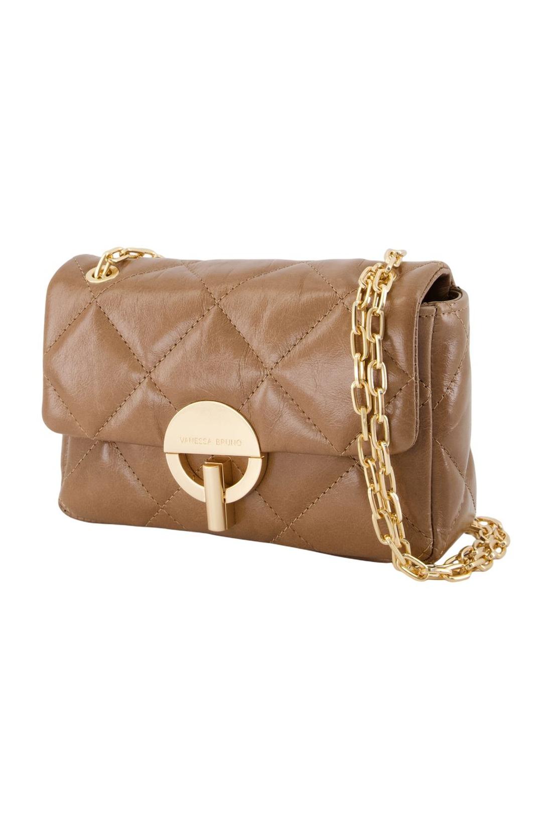 Vanessa Bruno-Moon Medium Schultertasche - Vanessa Bruno - Leder - Braun-Taschen-Black-Deal-Outlet-by-ARCHIVIST