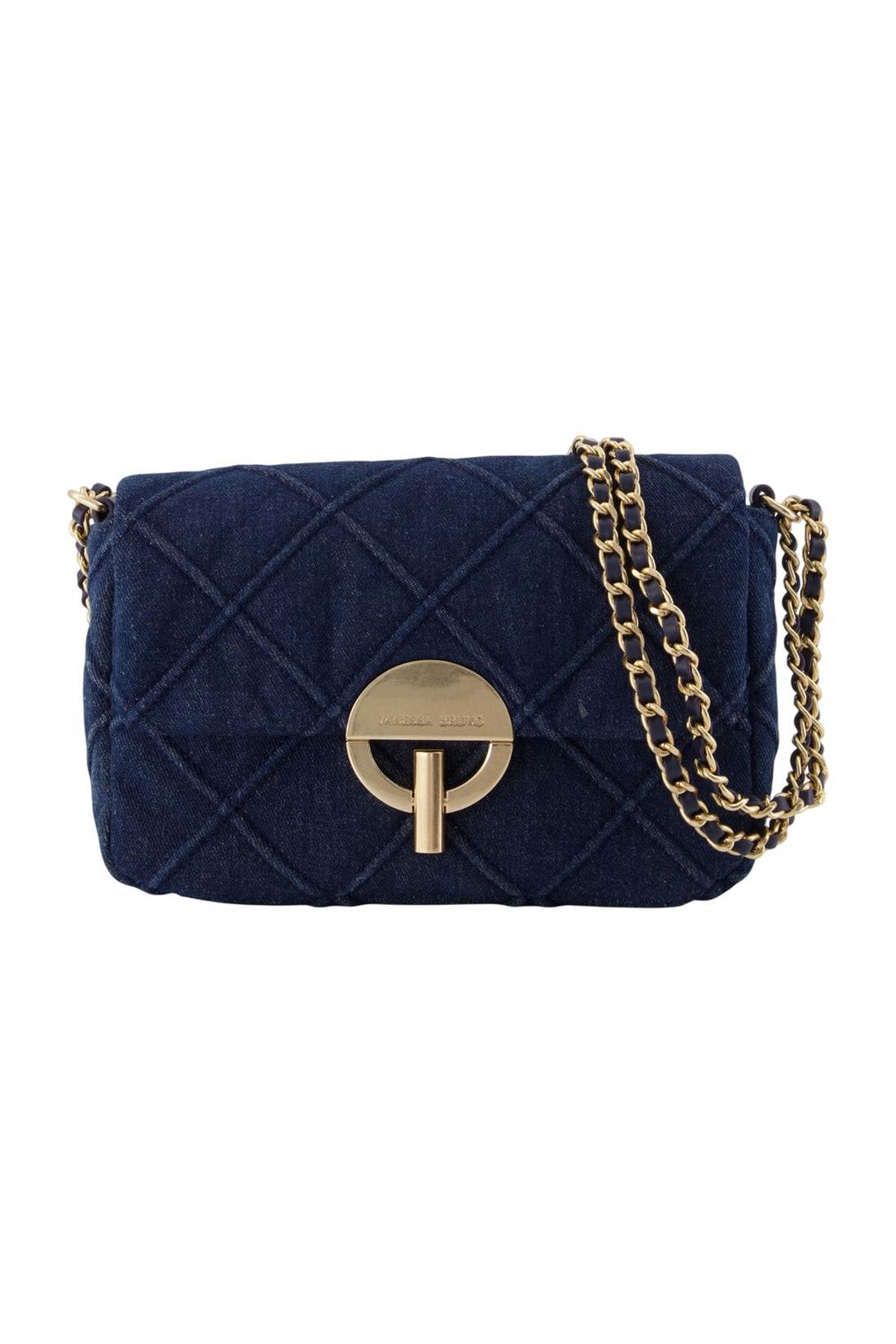 Vanessa Bruno-Moon Medium Schultertasche - Vanessa Bruno - Baumwolle - Blau-Taschen-Black-Deal-Outlet-by-ARCHIVIST