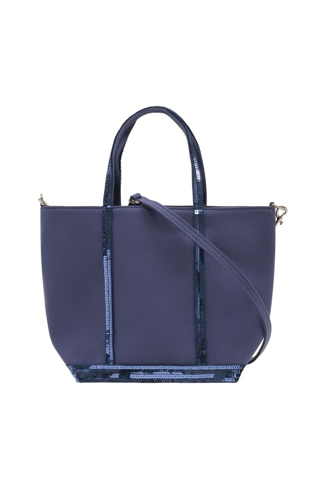 Einkaufstasche S - Vanessa Bruno - Baumwolle - Blau-Taschen-Vanessa Bruno-One size-blue-ARCHIVIST