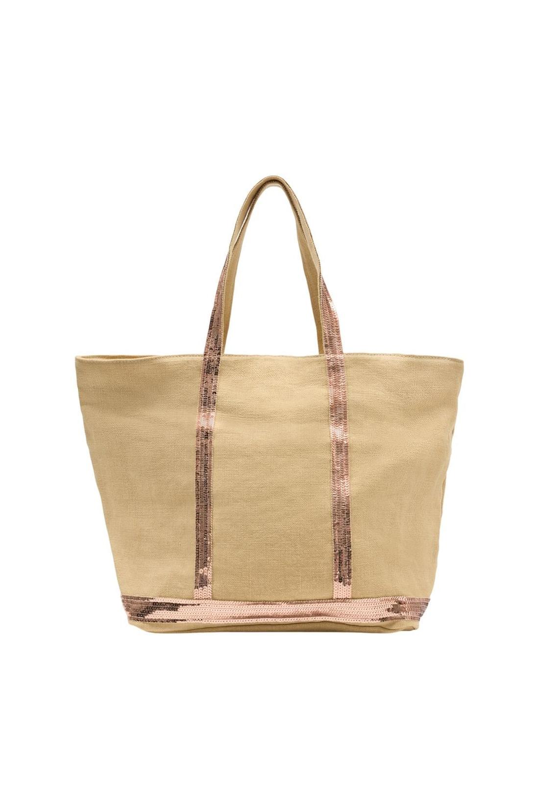 Einkaufstasche L - Vanessa Bruno - Leinen - Beige