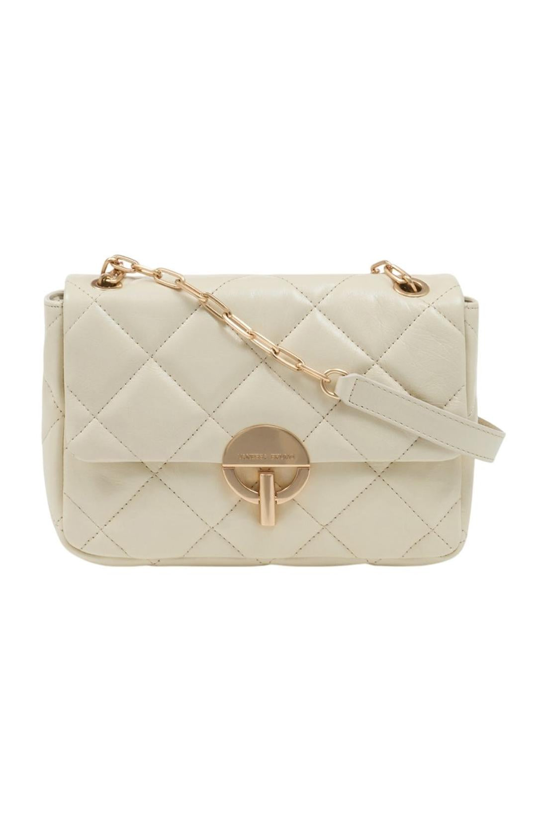 Große Moon Schultertasche - Vanessa Bruno - Leder - Beige