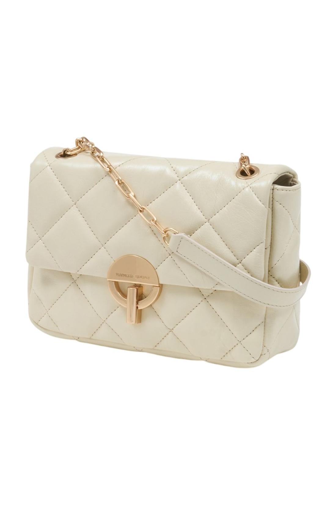 Große Moon Schultertasche - Vanessa Bruno - Leder - Beige