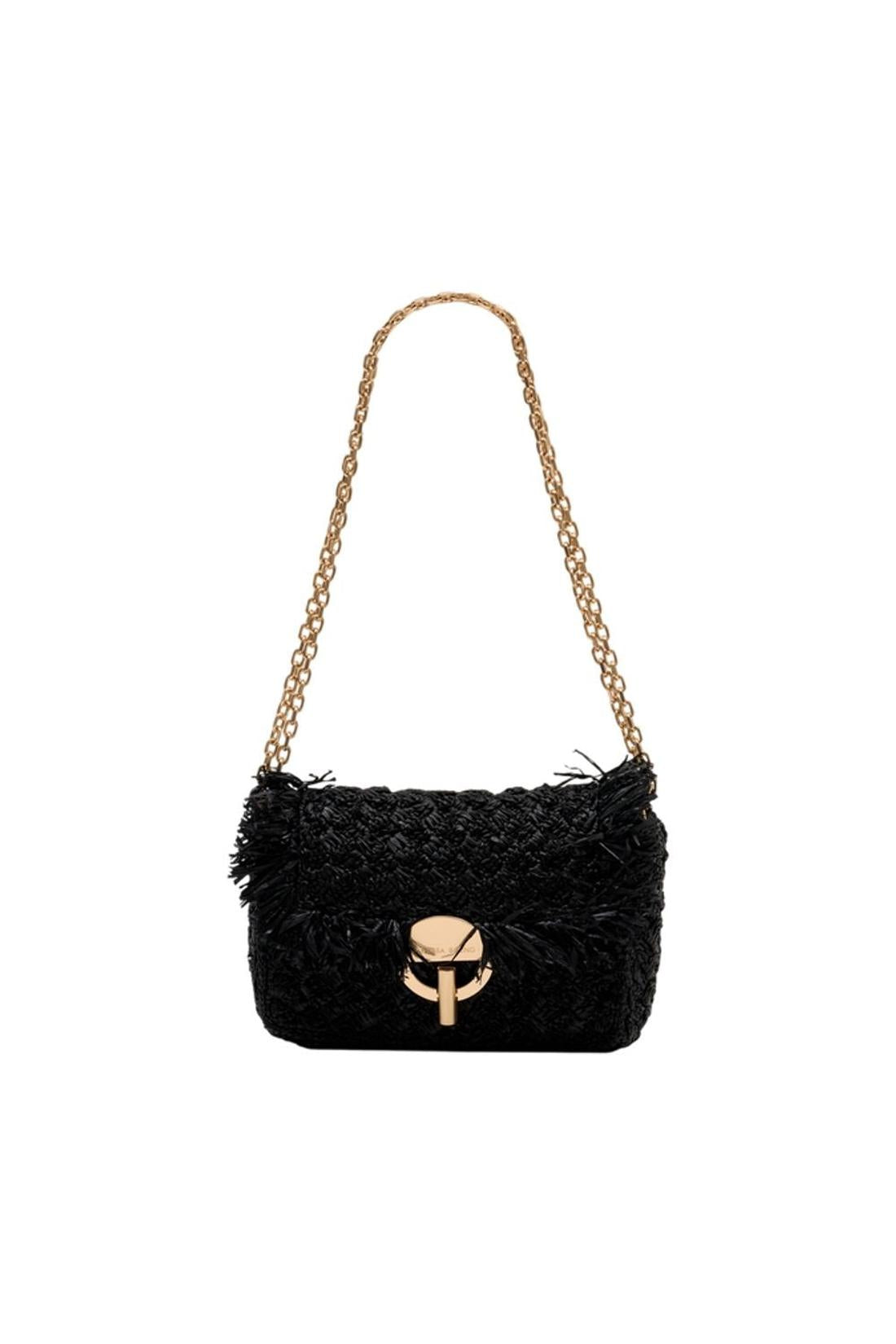 Moon Schultertasche Mittel - Vanessa Bruno - Raphia - Multi-Taschen-Vanessa Bruno-OUTLET-One size-multicolor-ARCHIVIST-ARCHIVE-SALE