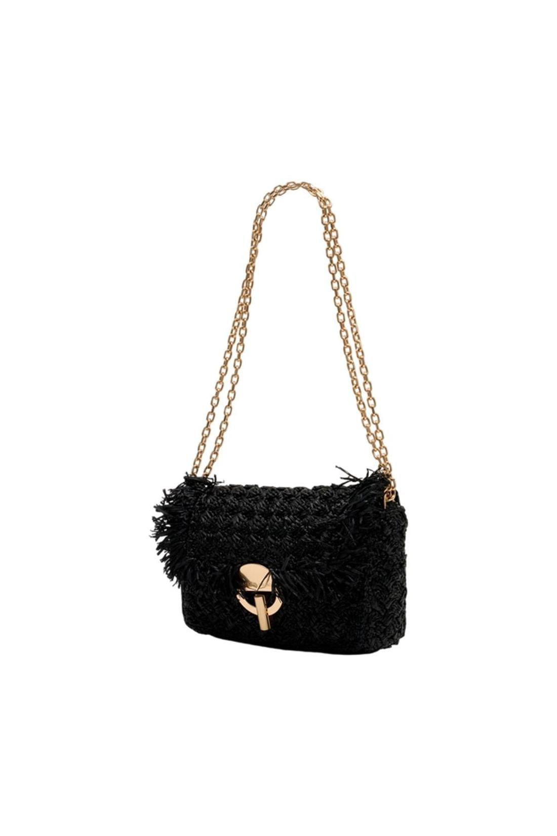 Moon Schultertasche Mittel - Vanessa Bruno - Raphia - Multi-Taschen-Vanessa Bruno-OUTLET-ARCHIVIST-ARCHIVE-SALE