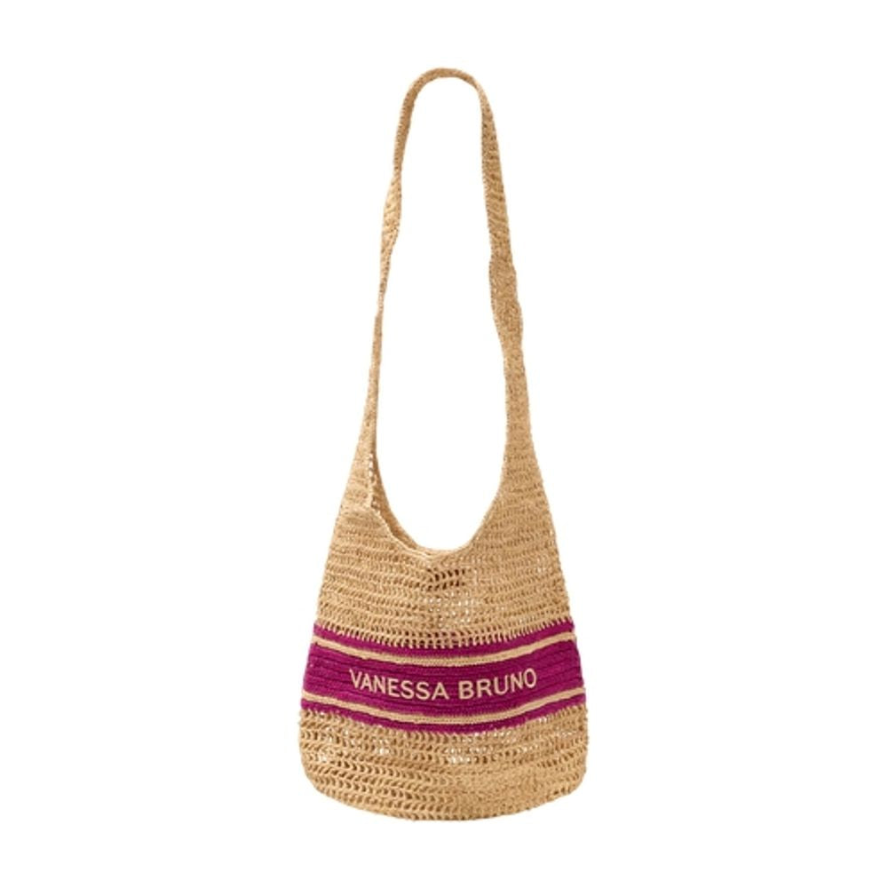 Hobo-Schultertasche - Vanessa Bruno - Raphia - Multi