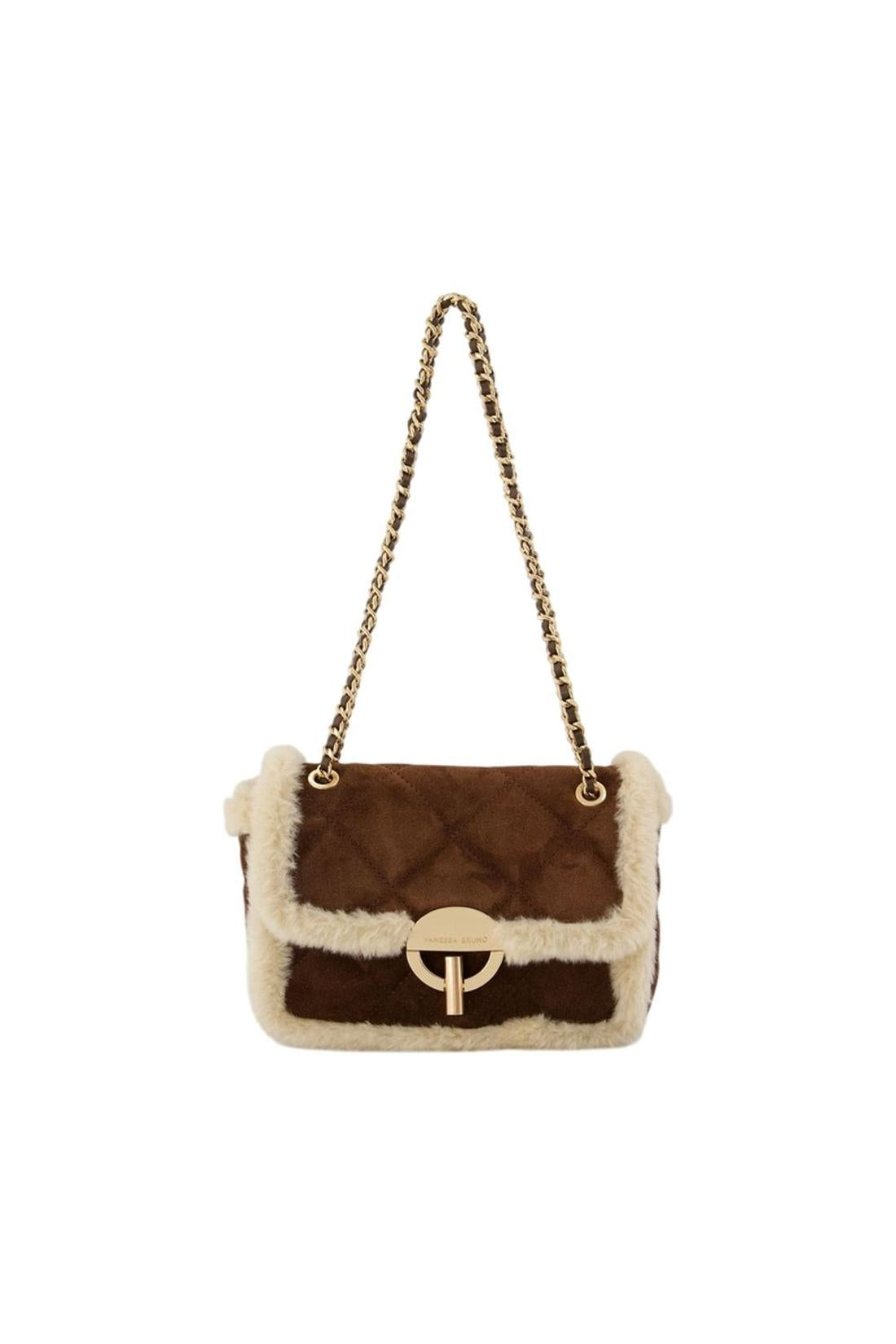 Moon Medium Schultertasche - Vanessa Bruno - Leder - Braun