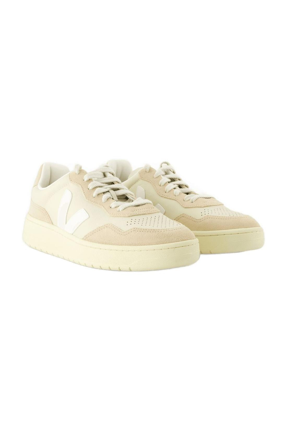 Sneakers V-90 - Veja - Leather - Beige