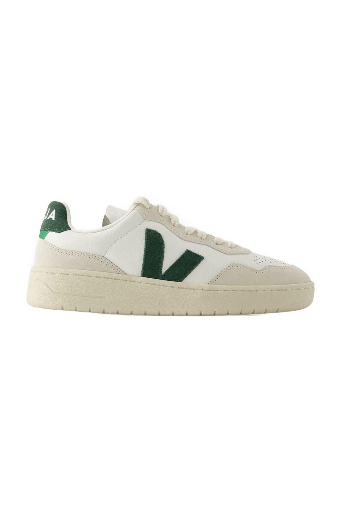 Sneakers V-90 - Veja - Leather - White Cyprus