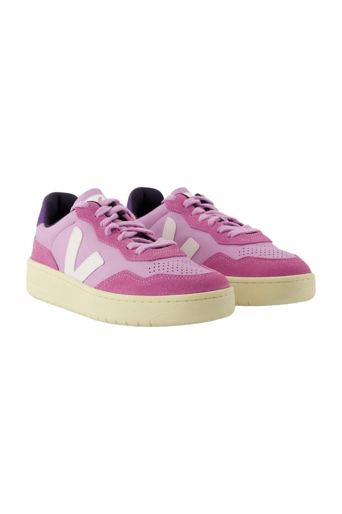 Veja-Sneakers V-90 - Veja - Leder - Pink-Sneaker-Black-Deal-Outlet-by-ARCHIVIST