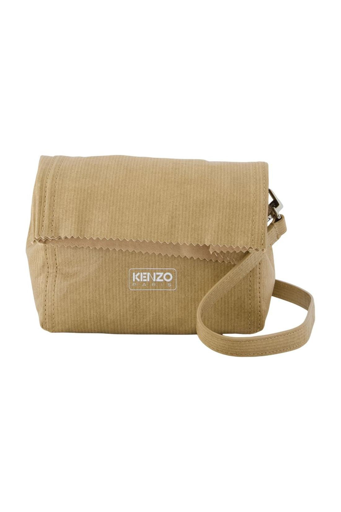Kenzo-Wallet On Chain Pouch On Strap - Kenzo - Leder - Beige-Taschen-Black-Deal-Outlet-by-ARCHIVIST