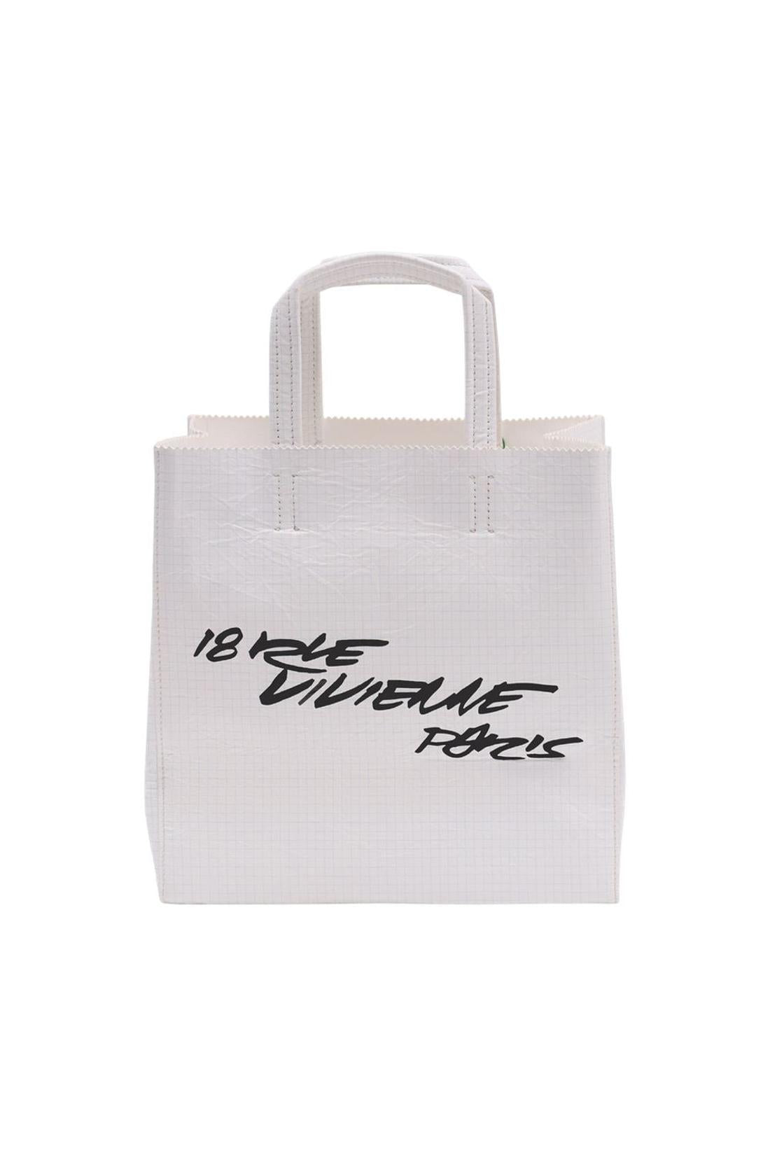 Kenzo-Einkaufstasche Small - Kenzo - Leder - Weiß-Taschen-Black-Deal-Outlet-by-ARCHIVIST