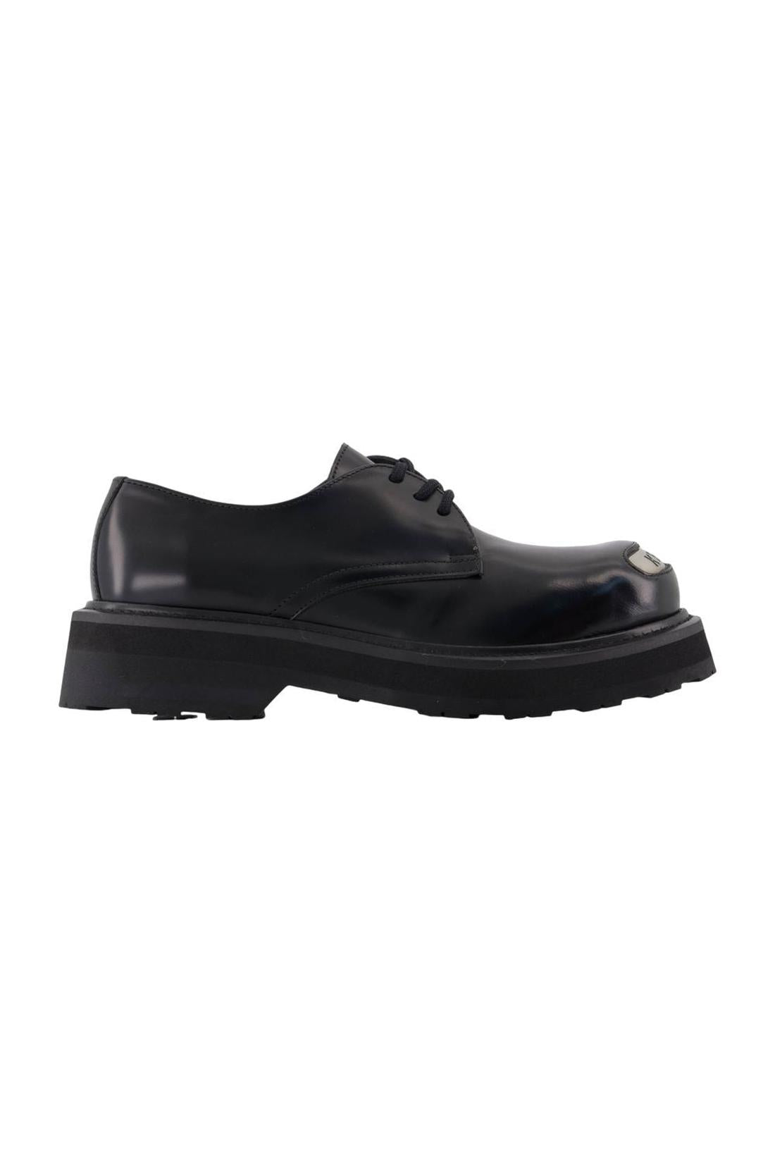 Kenzo-New Kenzo Smile Derbys - Kenzo - Leder - Schwarz-schuhe / flache-schuhe-Black-Deal-Outlet-by-ARCHIVIST