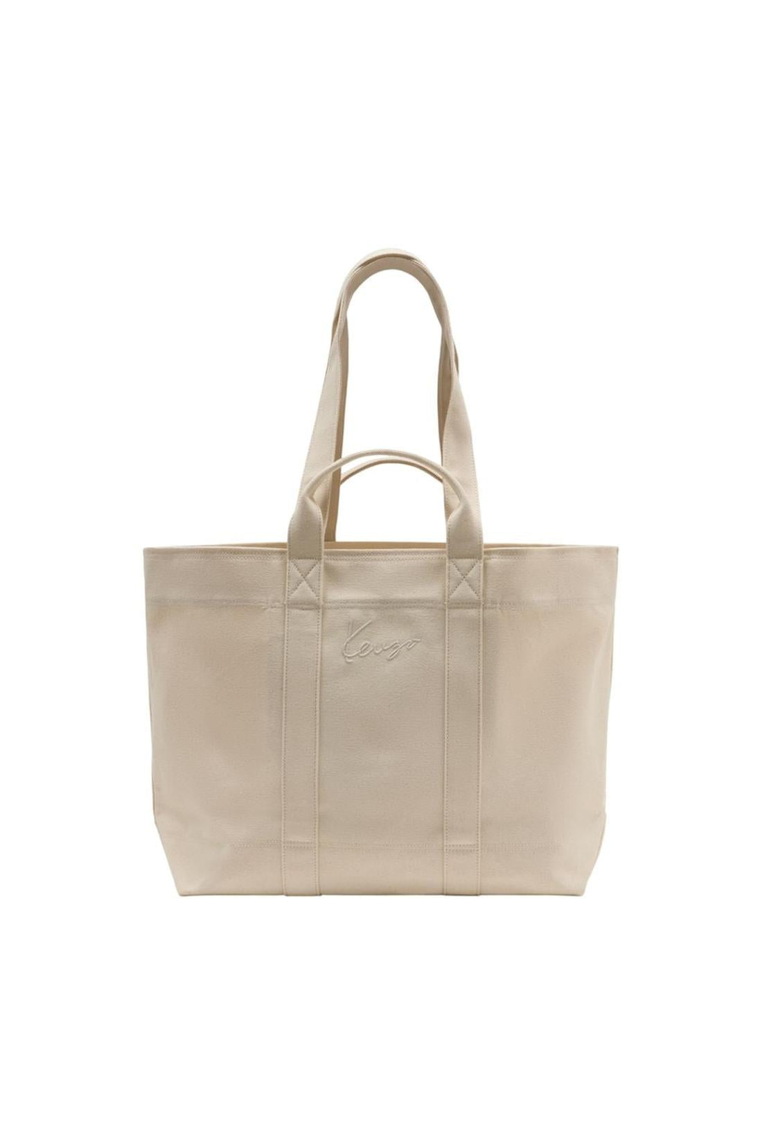 Große Einkaufstasche - Kenzo - Baumwolle - Beige