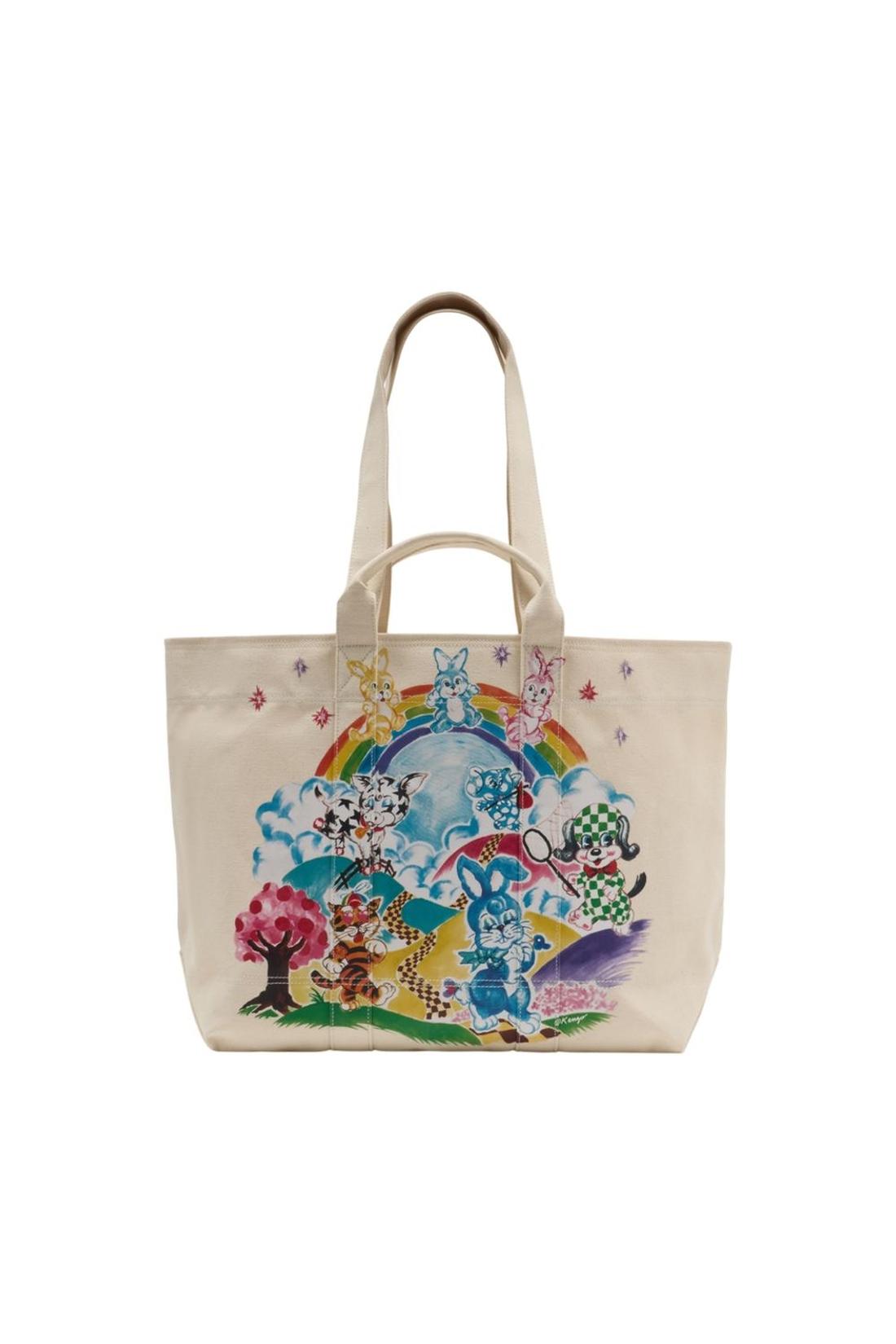 Große Einkaufstasche - Kenzo - Baumwolle - Beige