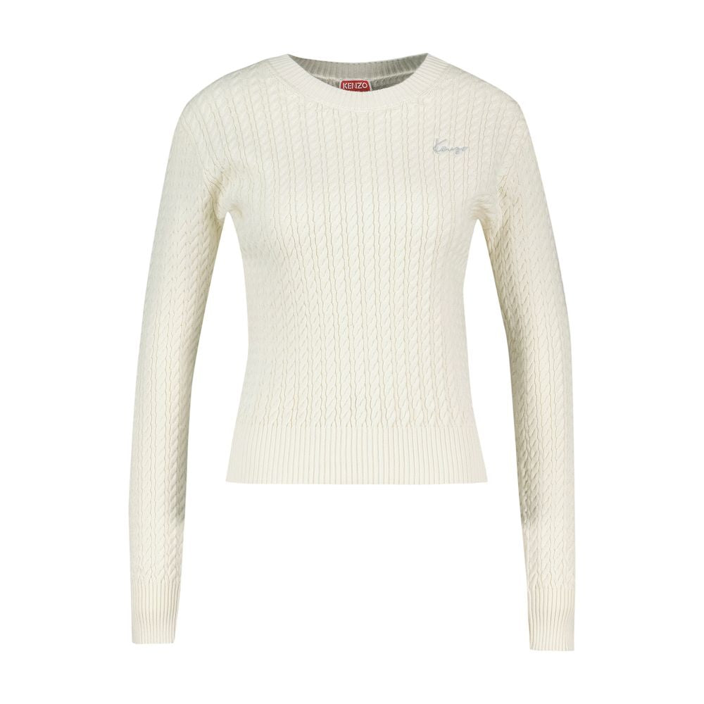 Signature-Sweatshirt – Kenzo – Baumwolle – Weiß