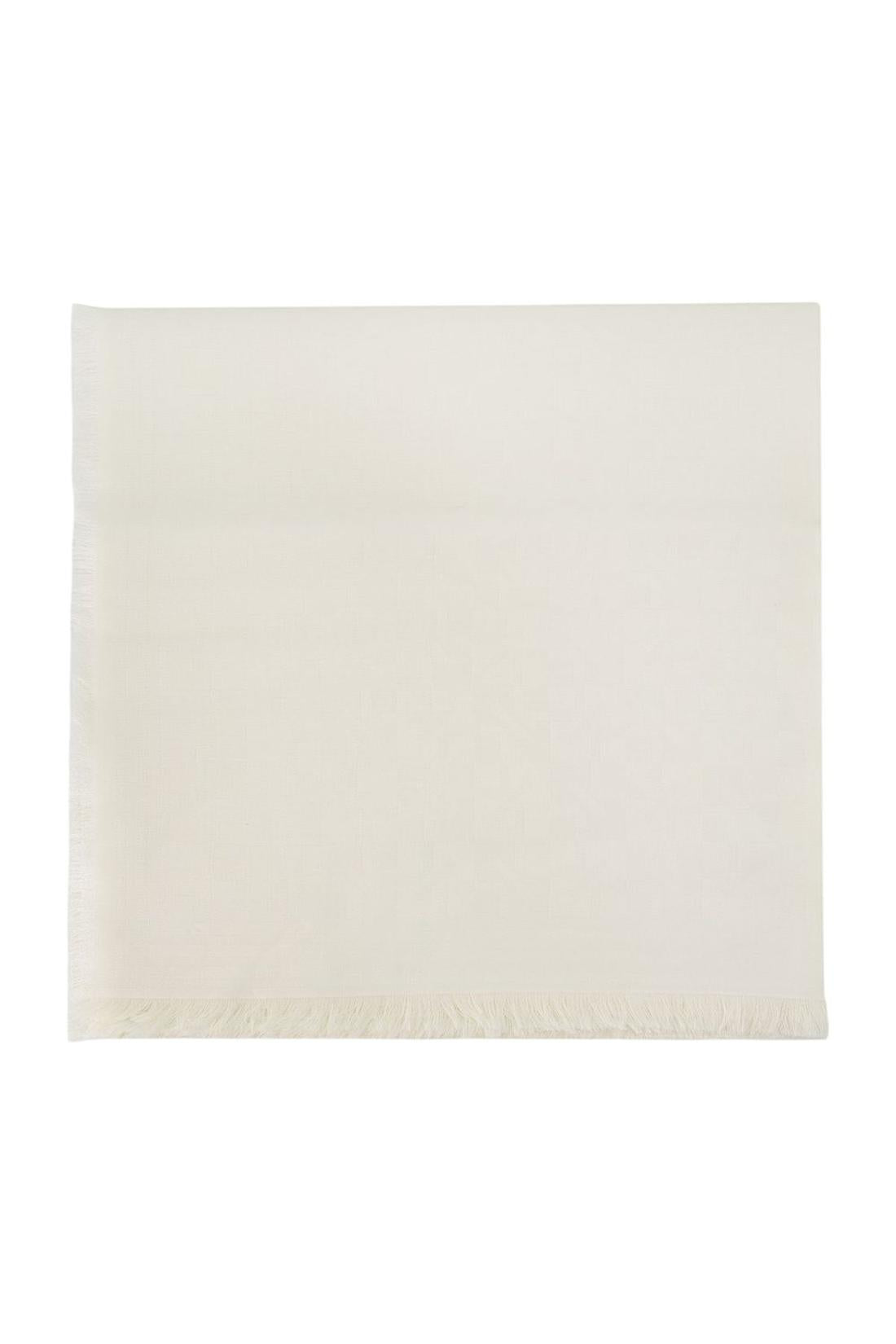 Großes quadratisches Halstuch 140 x 140 – Kenzo – Seide – Weiß