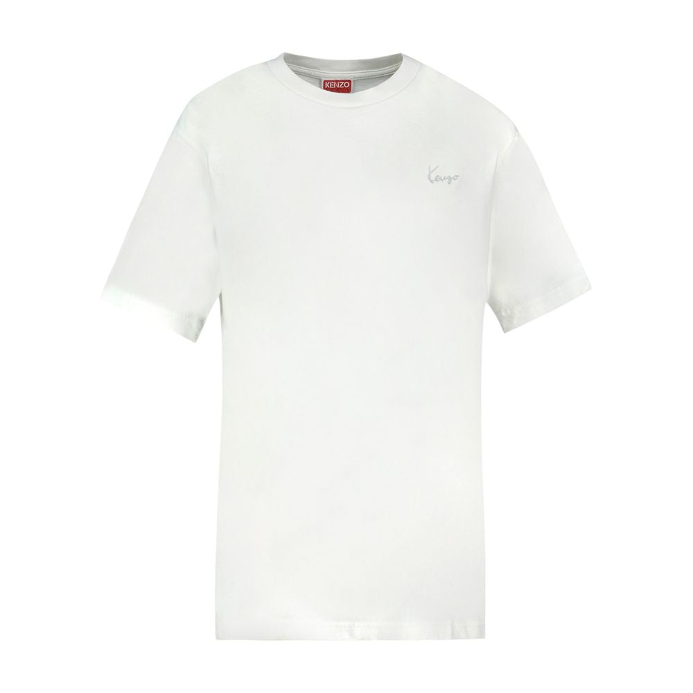 T-Shirt Gots Signature – Kenzo – Baumwolle – Weiß