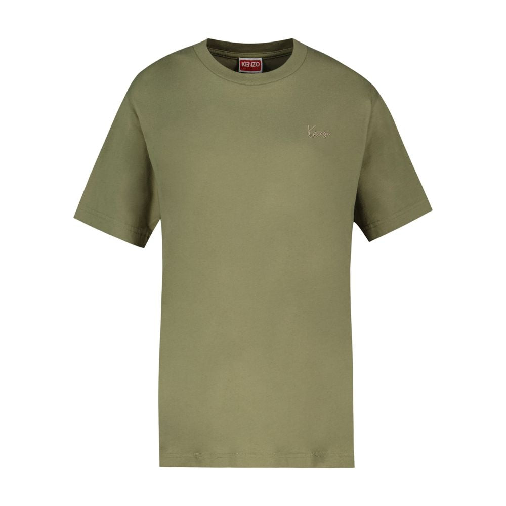 Gots Signature T-Shirt - Kenzo - Baumwolle - Khaki