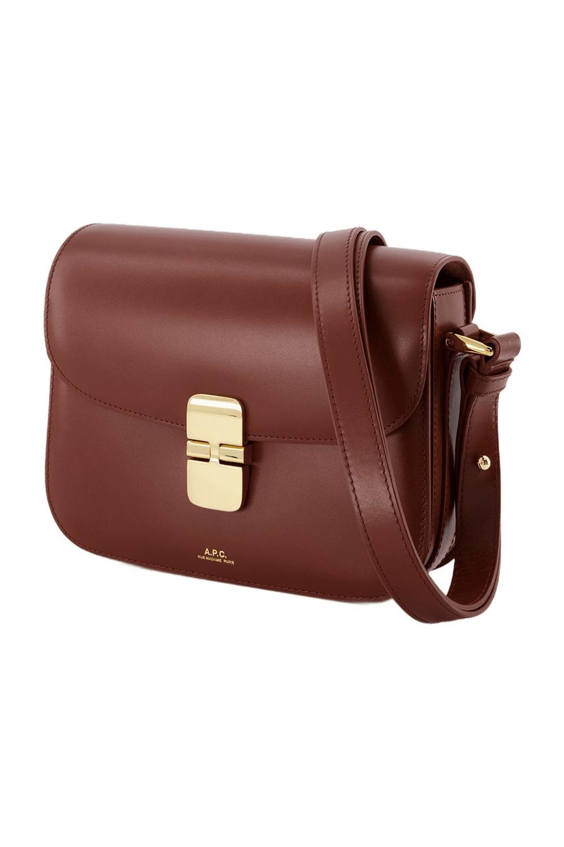 A.P.C.-Grace Small Hobo Bag - A.P.C. - Hazelnut - Leather-Taschen-Black-Deal-Outlet-by-ARCHIVIST