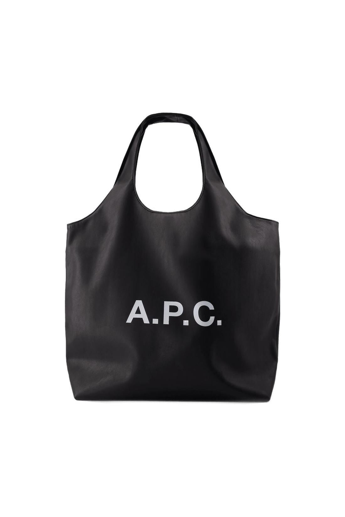 A.P.C.-Tote Ninon - A.P.C. - Kunstleder - Schwarz-Taschen-Black-Deal-Outlet-by-ARCHIVIST