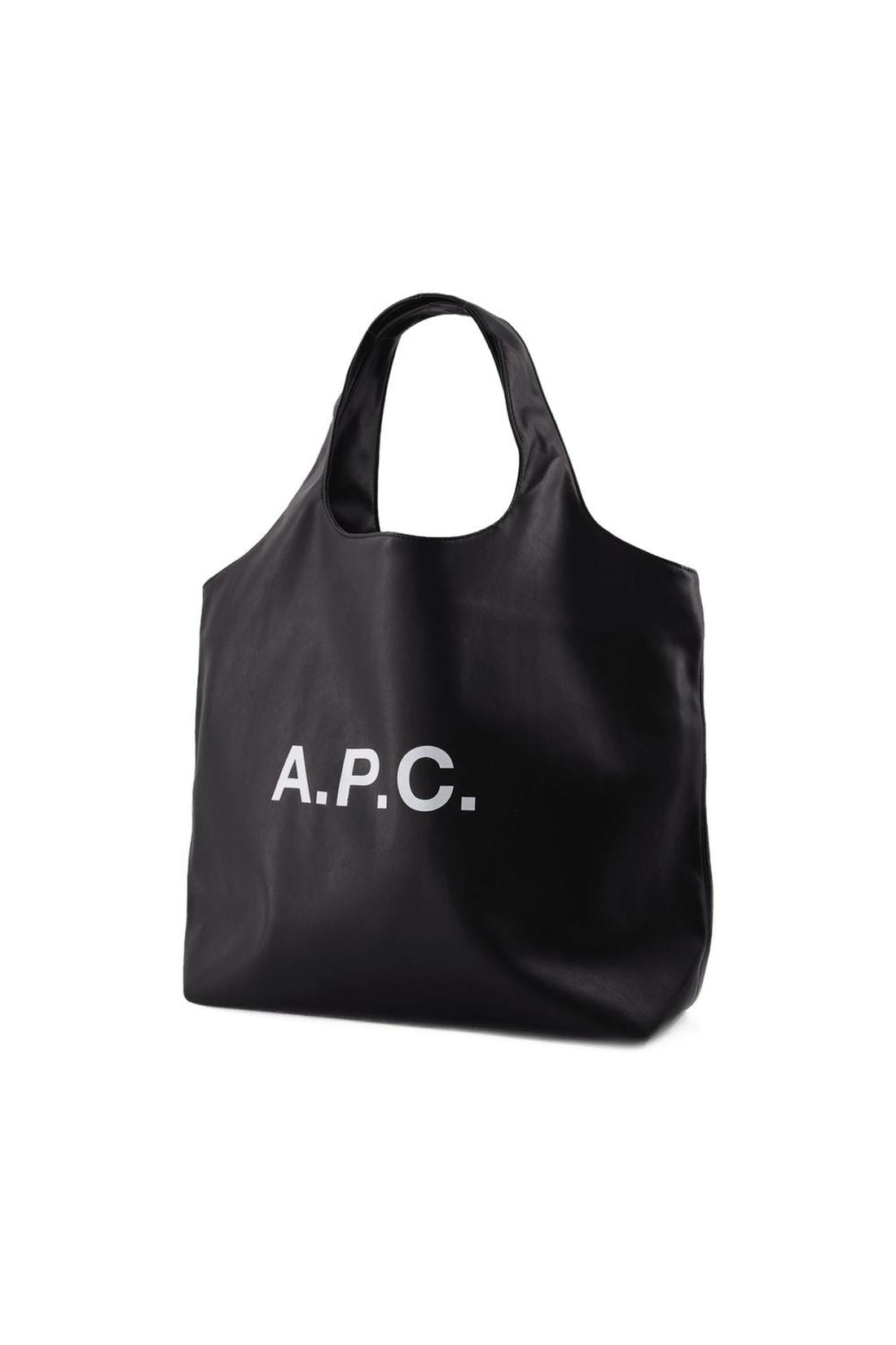 A.P.C.-Tote Ninon - A.P.C. - Kunstleder - Schwarz-Taschen-Black-Deal-Outlet-by-ARCHIVIST