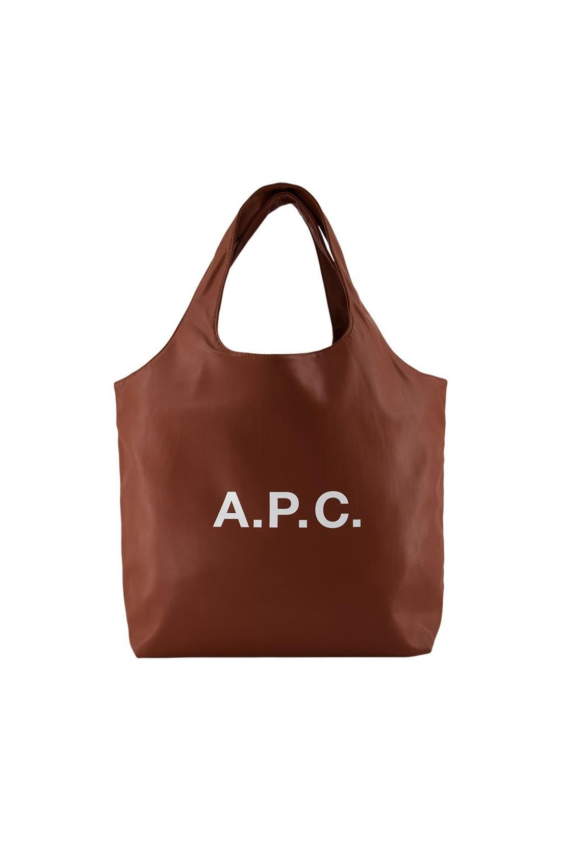 A.P.C.-Tote Bag Ninon - A.P.C - Synthetik - Braun-Taschen-Black-Deal-Outlet-by-ARCHIVIST