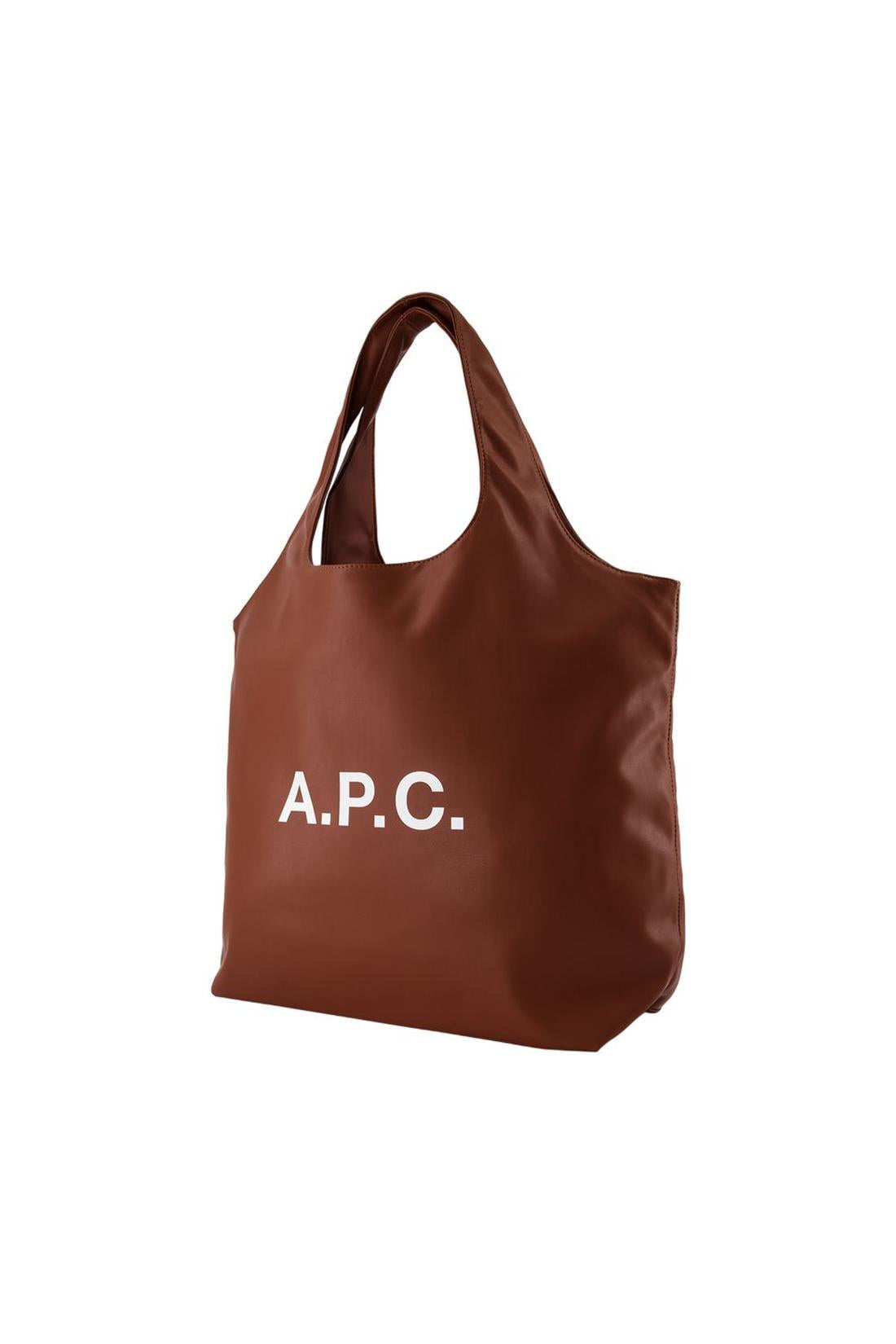 A.P.C.-Tote Bag Ninon - A.P.C - Synthetik - Braun-Taschen-Black-Deal-Outlet-by-ARCHIVIST