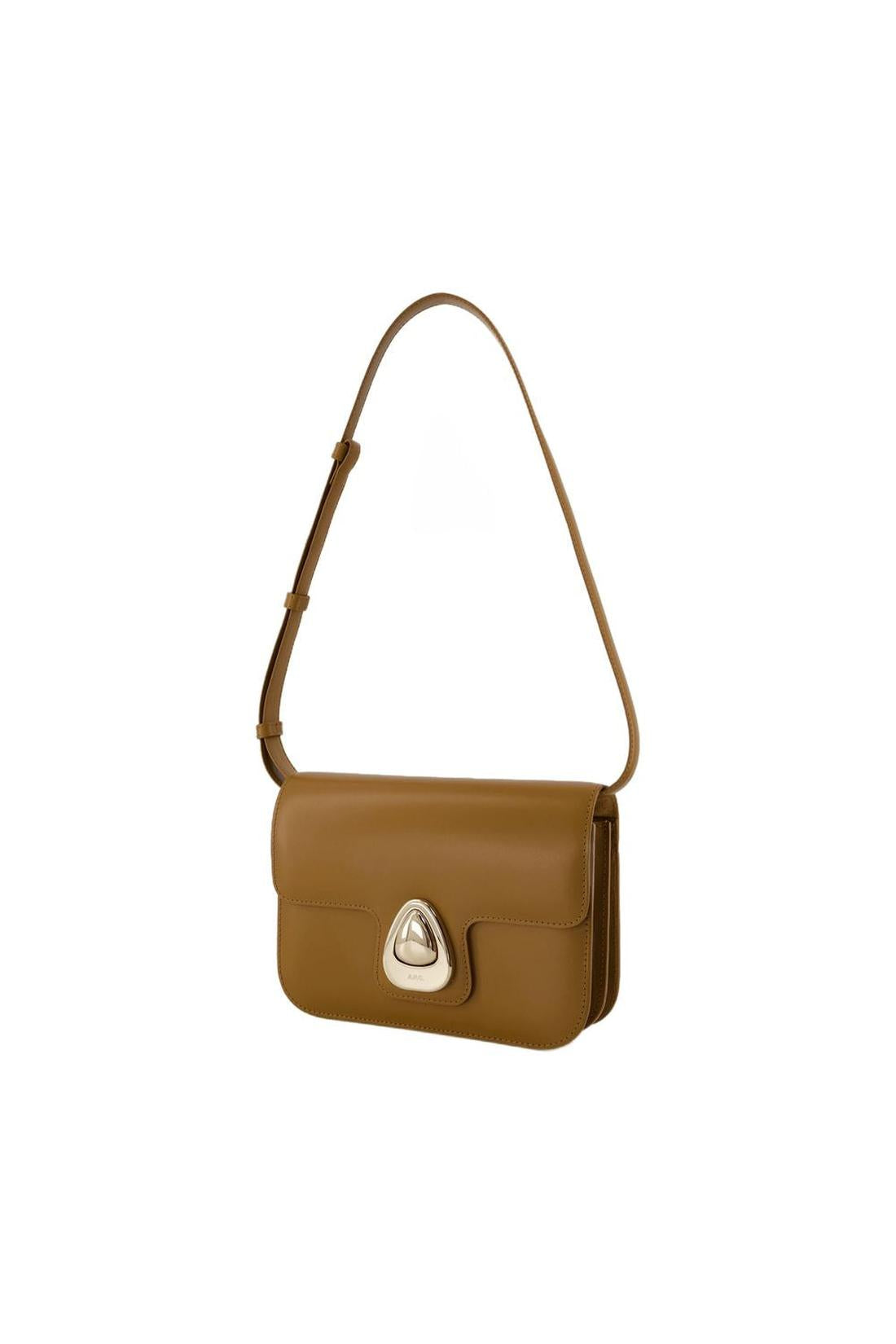 Astra Small Schultertasche - A.P.C - Leder - Braun