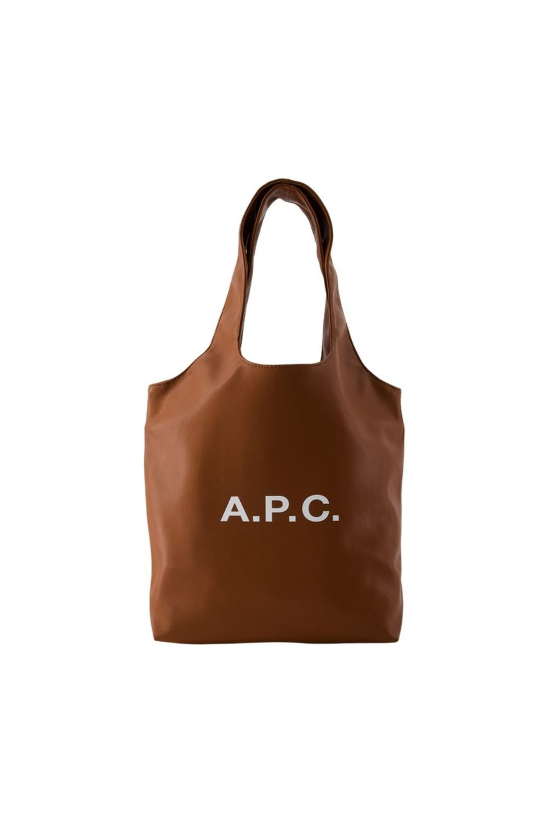 Tote Bag Ninon Small - A.P.C. - Synthetik - Haselnussbraun-Taschen-A.P.C.-One size-brown-ARCHIVIST