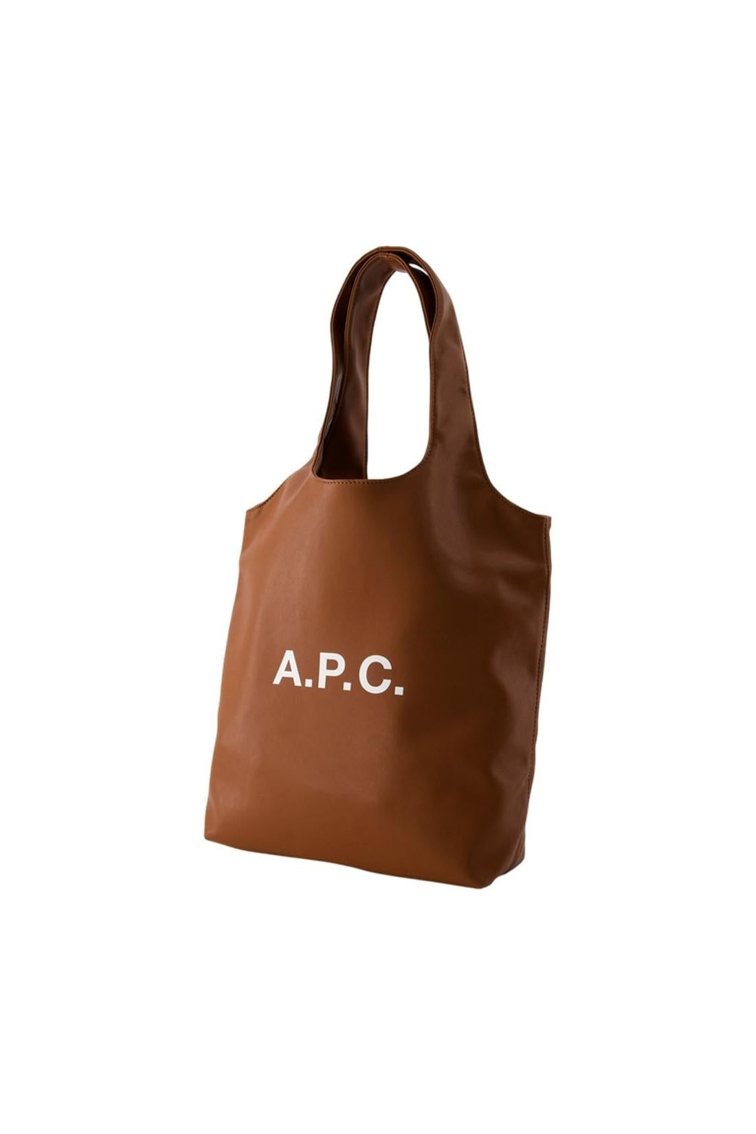 Tote Bag Ninon Small - A.P.C. - Synthetik - Haselnussbraun-Taschen-A.P.C.-ARCHIVIST