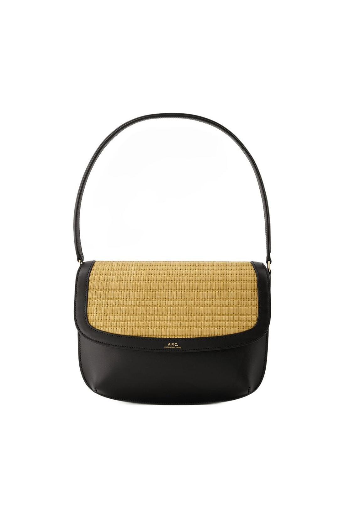 Sarah Shoulder Bag - APC - Leather - Black