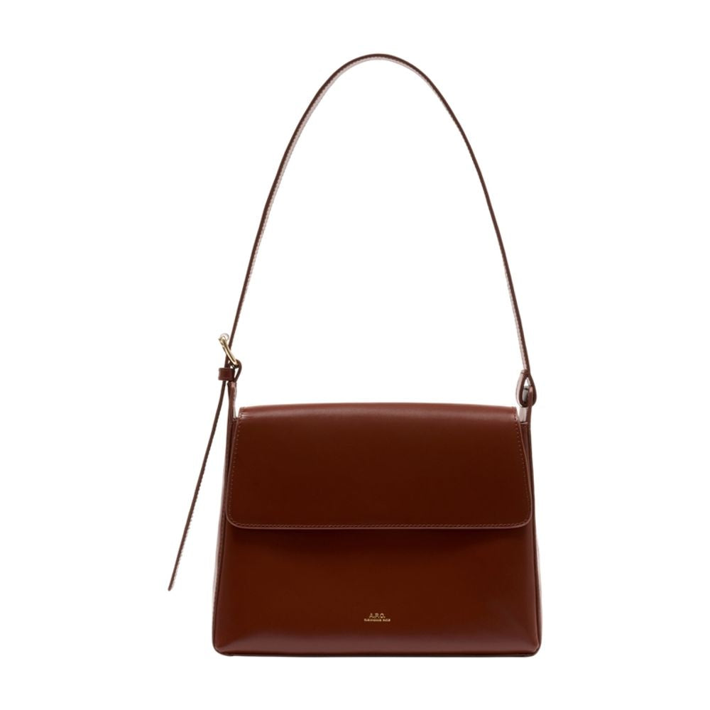 Umhängetasche „Virginie Flap“ – A.P.C. – Leder – Braun