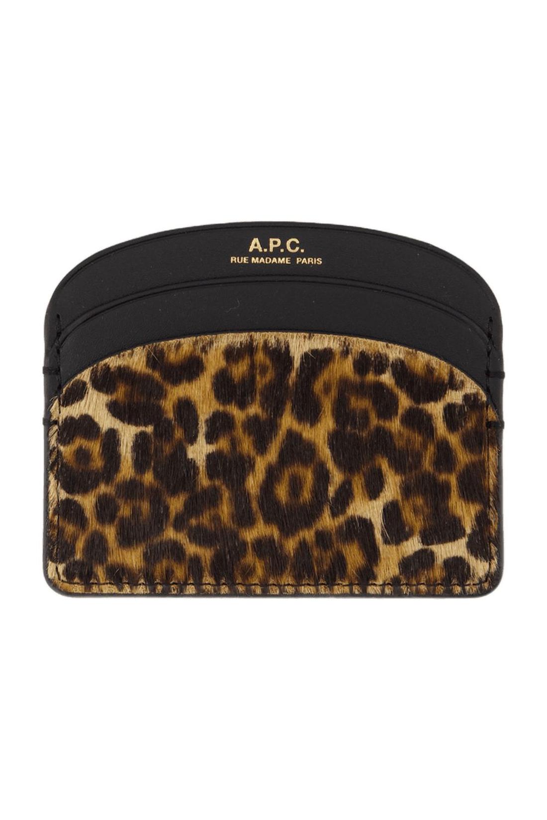 Kartenhalter - A.P.C. - Leder - bedruckt