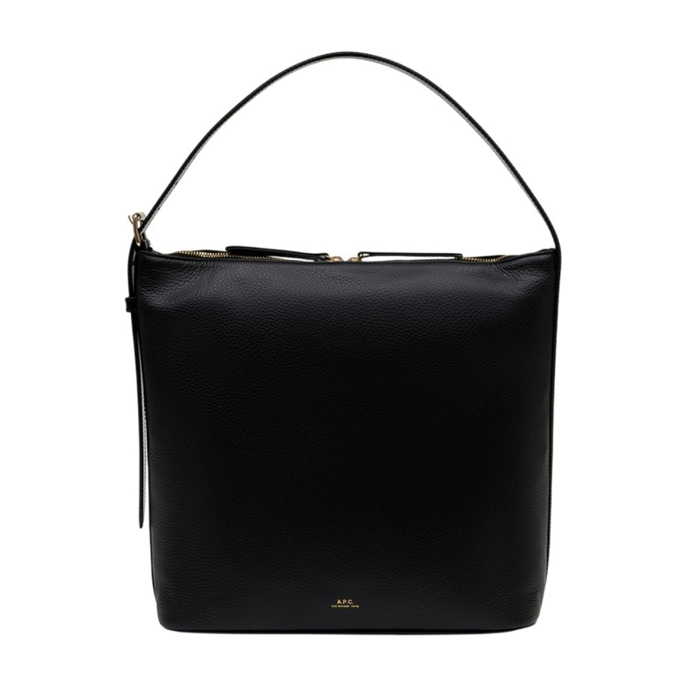 Schultertasche Vera - A.P.C. - Leder - Schwarz