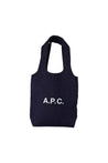 A.P.C.-Einkaufstasche Ninon Small - A.P.C. - Baumwolle - Blau-Taschen-Black-Deal-Outlet-by-ARCHIVIST