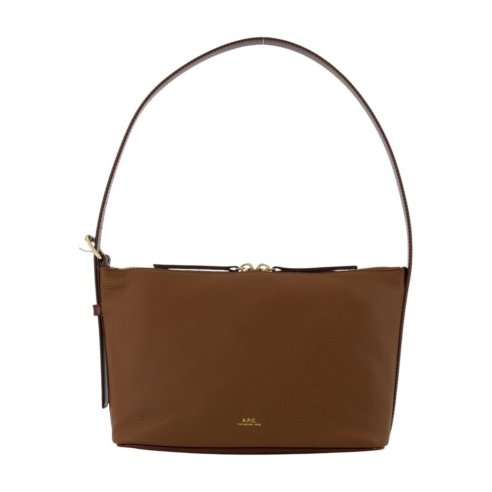 Schultertasche Vera - A.P.C. - Leder - Braun