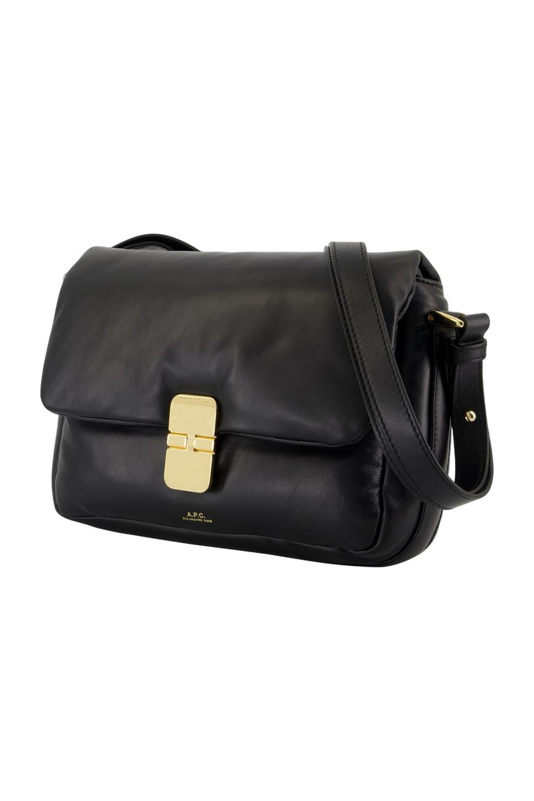Grace Soft Schultertasche - A.P.C. - Leder - Schwarz-Taschen-A.P.C.-ARCHIVIST