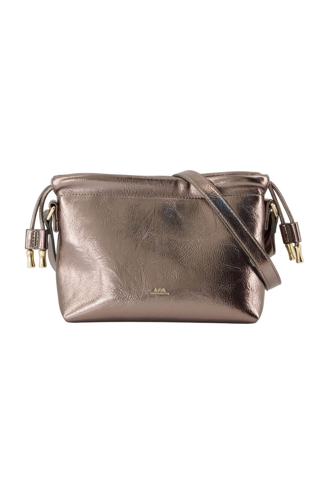 A.P.C.-Ninon Mini Schultertasche - A.P.C. - Synthetik - Metallic-Taschen-Black-Deal-Outlet-by-ARCHIVIST