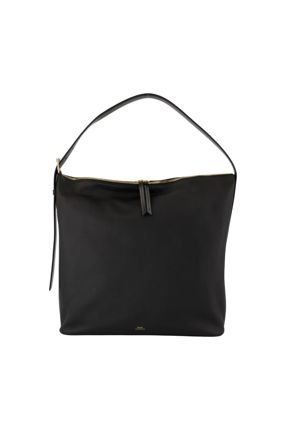 Vera Maxi-Schultertasche - A.P.C. - Leder - Schwarz-Taschen-A.P.C.-One size-black-ARCHIVIST