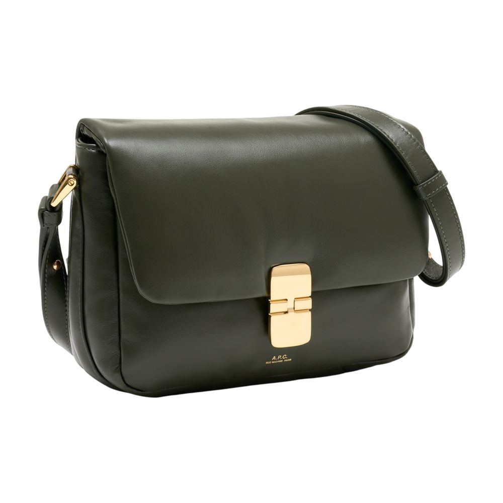 Umhängetasche Grace Soft – A.P.C. – Leder – Khaki