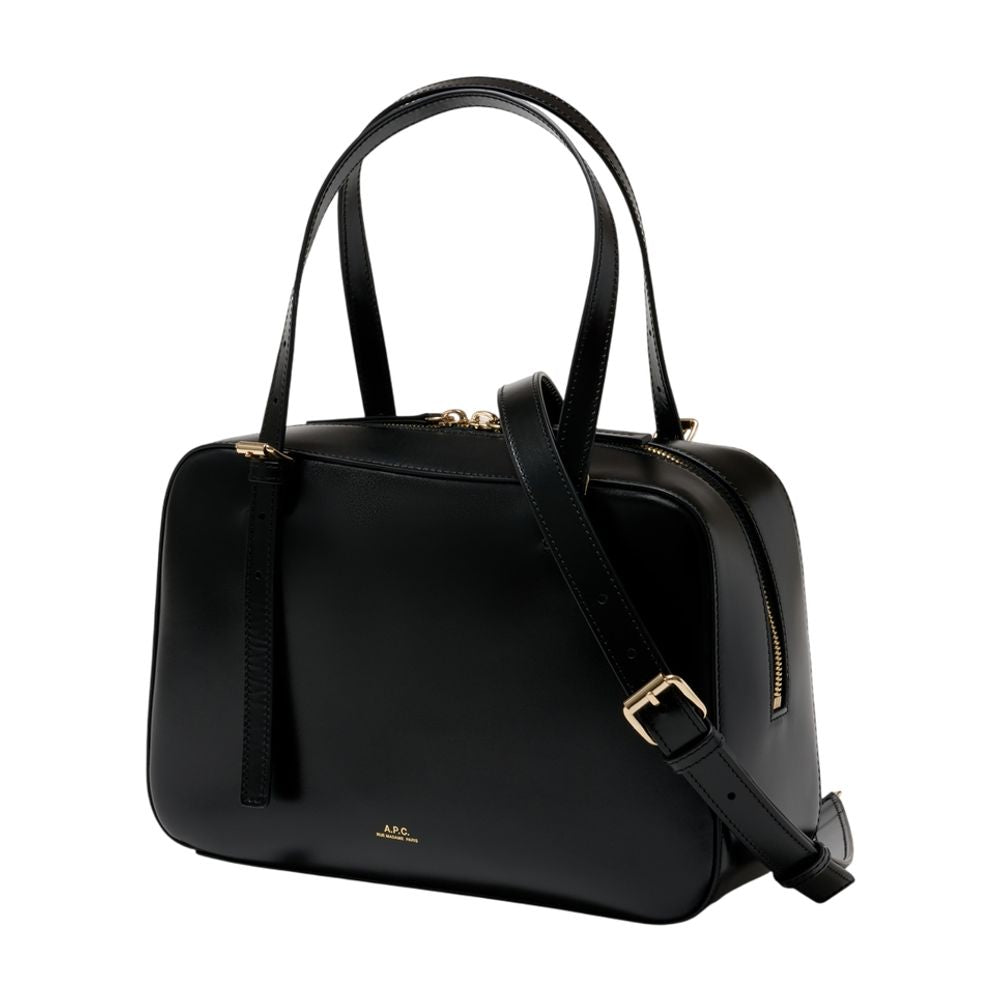 Virginie Box Handtasche - A.P.C. - Leder - Schwarz