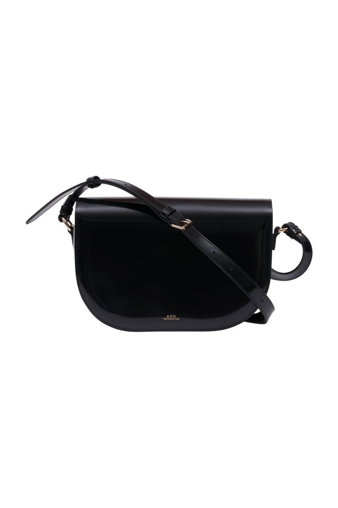 A.P.C.-Le B Side Schultertasche - A.P.C. - Leder - Schwarz-Taschen-Black-Deal-Outlet-by-ARCHIVIST