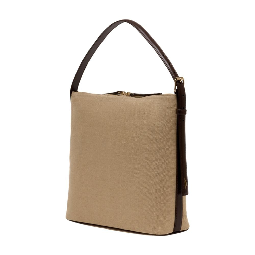 Schultertasche Vera - A.P.C. - Leder - Beige