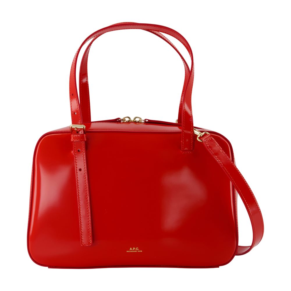 Virginie Box Handtasche - A.P.C. - Leder - Rot