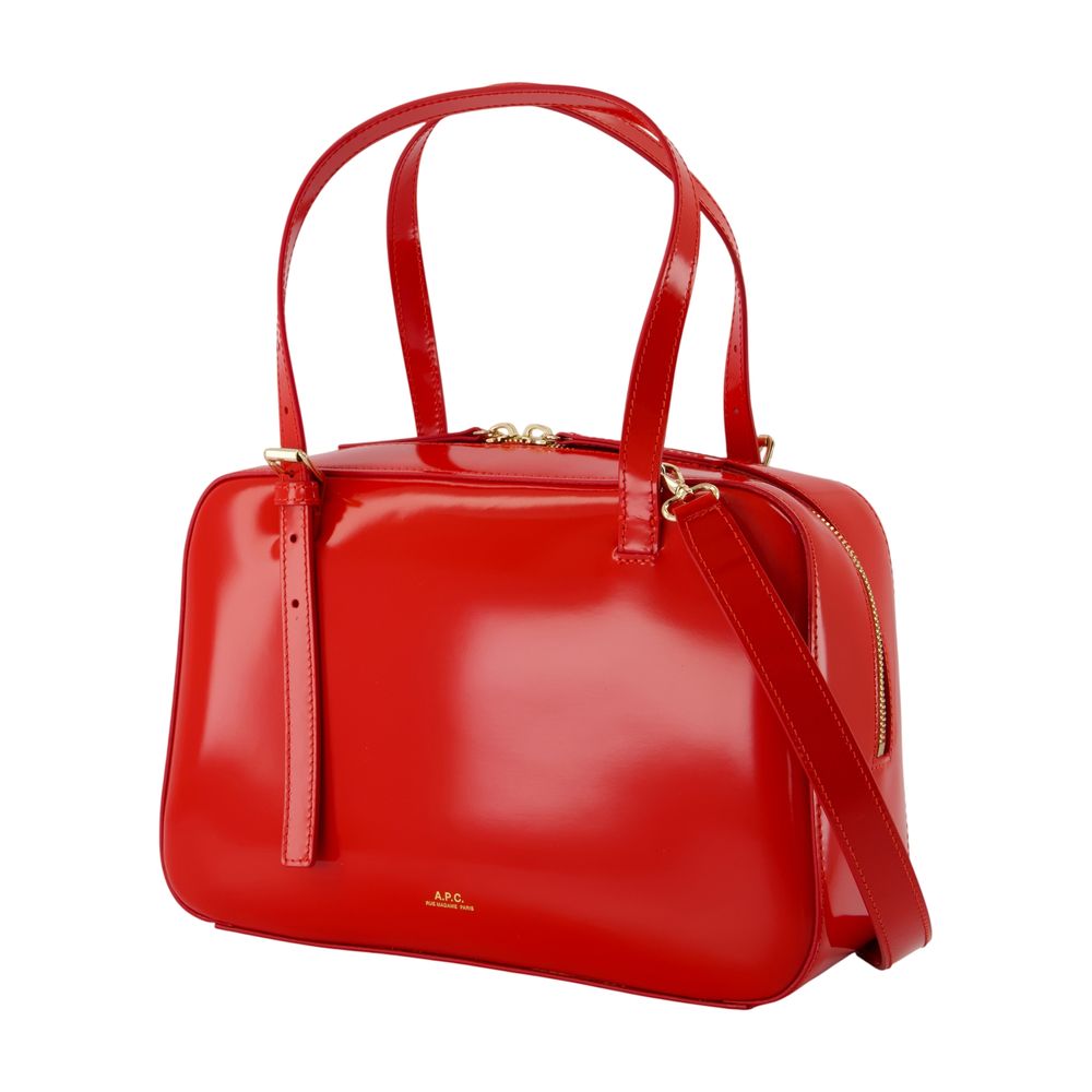 Virginie Box Handtasche - A.P.C. - Leder - Rot