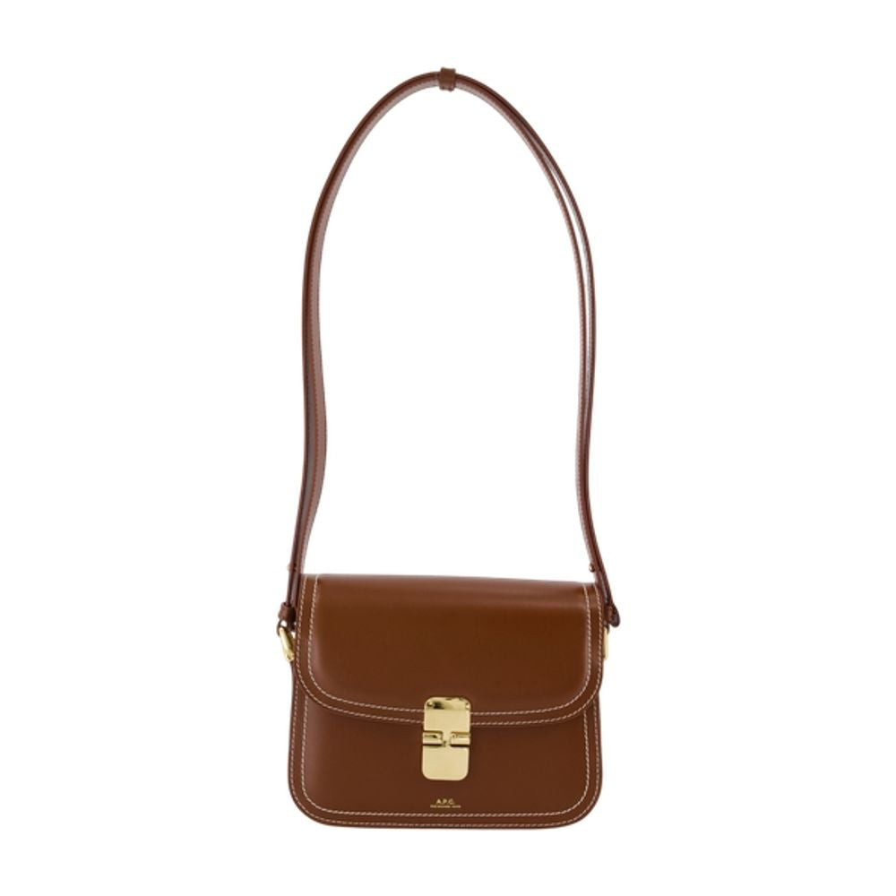 Umhängetasche Grace Small – A.P.C. – Leder – Braun