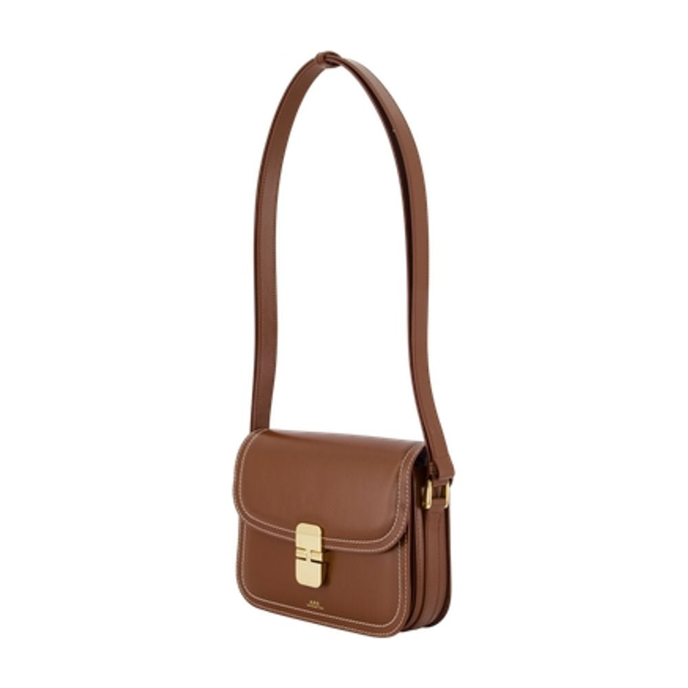 Umhängetasche Grace Small – A.P.C. – Leder – Braun