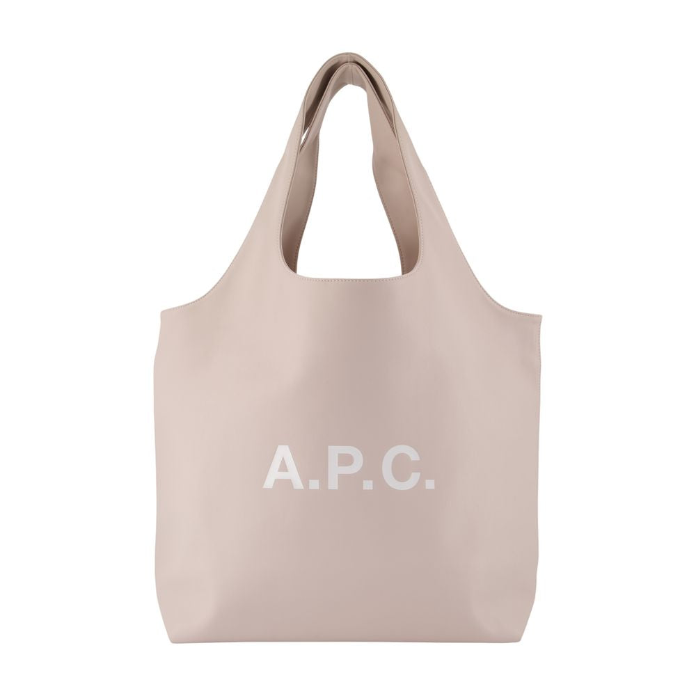 Ninon-Einkaufstasche – A.P.C. – Kunstleder – Elfenbein